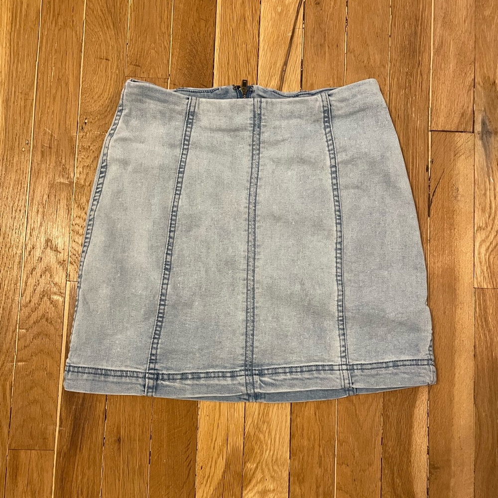 Free People denim skirt